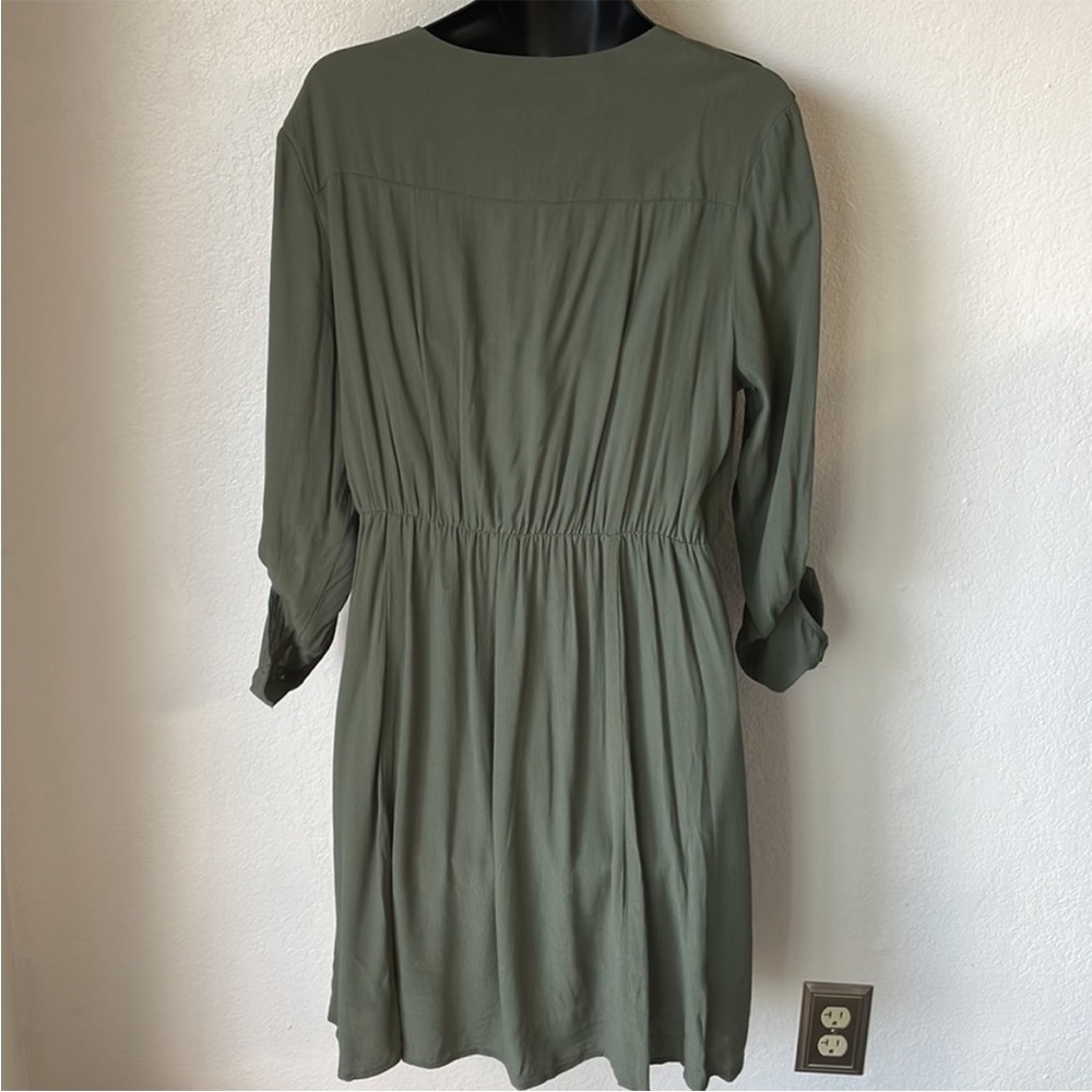 Anthropologie Olive Green Dress - Picture 4 of 6